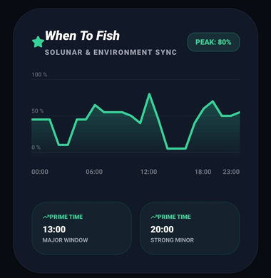 Fish forecast screen